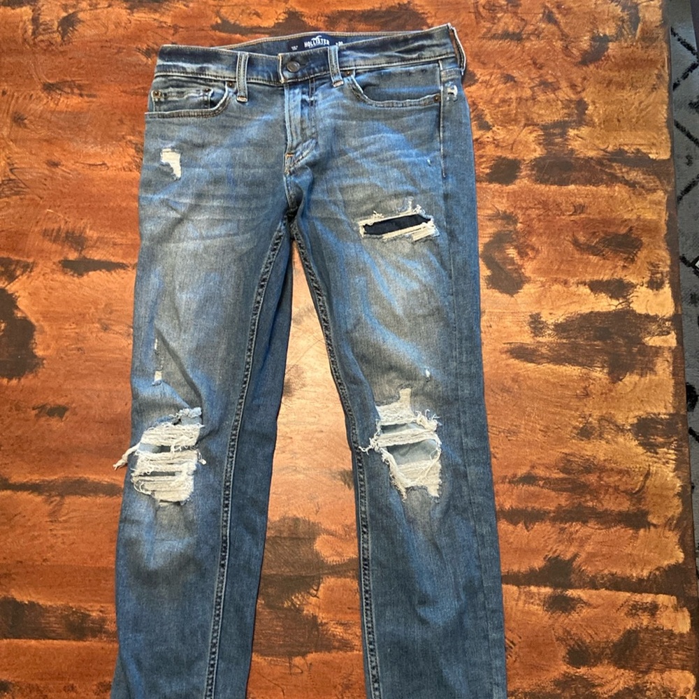 Hollister Ripped Super Skinny Jeans Size 30x32